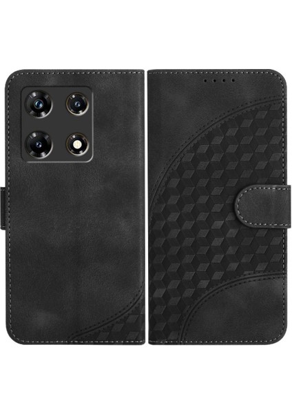 Infinix Not 30 Pro Için Kılıf Darbeye Deri Kılıf Pu Deri Kapak Çevirin (Yurt Dışından)