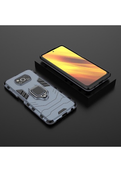 Xiaomi Poco X3/x3 Pro Darbeye Kapak 360 &deg; Dönen Halka Askeri (Yurt Dışından) modelleri