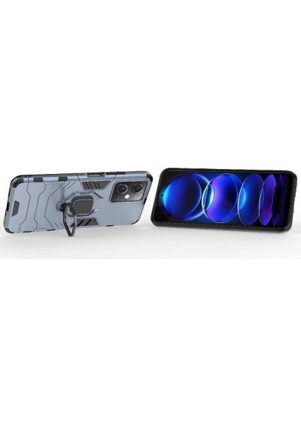 Xiaomi Redmi Için Not 12 5g 360 &deg; Dönen Halka Kickstand Askeri Damla (Yurt Dışından) modelleri