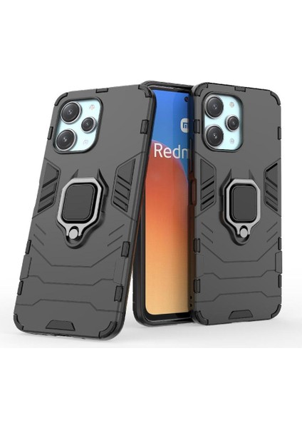 Xiaomi Redmi Için 12 4g Askeri Damla Koruma Darbeye Kapak Halkası (Yurt Dışından)