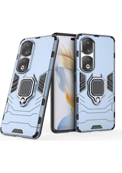 Onur Için Kılıf 90 Pro 5g 360 &deg; Dönen Halka Kickstand Darbeye Kapak Damla (Yurt Dışından)