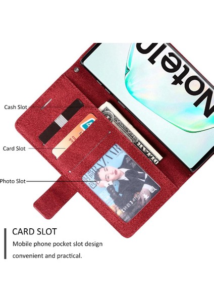 Samsung Galaxy Not 10 Için Kılıf Cüzdan Flip Folio Kart Tutucu Kickstand Pu (Yurt Dışından) fırsatları