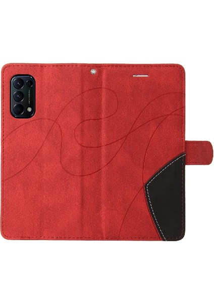 Oppo Reon 5 Kickstand Koruyucu Pu Deri Flip Folio Kılıf Için Kılıf ile (Yurt Dışından) modelleri