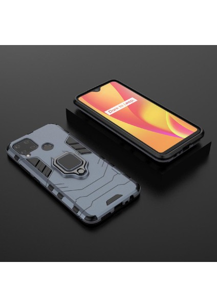 Realme C15 Darbeye Kapak Için Kılıf Kickstand Askeri Damla Koruma (Yurt Dışından) fırsatları