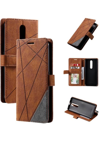 Oppo F11 Pro Darbeye Pu Deri Kart Tutucu Kickstand Cüzdan Için Kılıf (Yurt Dışından)