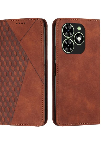 Tecno Spark Için Kılıf 2024/SPARK 20C/POP8 Kart Ekleme Tam Yan Pu (Yurt Dışından)