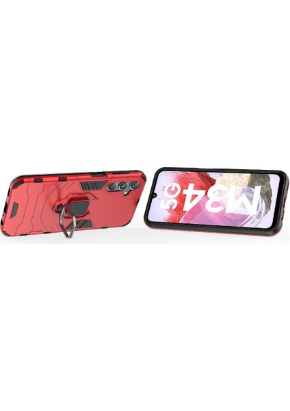 Samsung Galaxy M34 Darbeye Kapak 360 &deg; Dönen Halka Askeri (Yurt Dışından) fırsatları