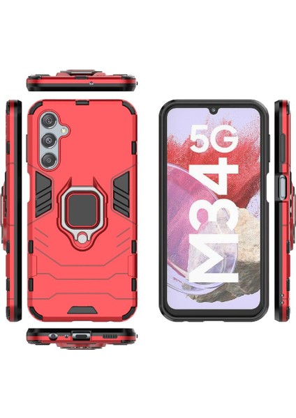 Samsung Galaxy M34 Darbeye Kapak 360 &deg; Dönen Halka Askeri (Yurt Dışından) indirimleri