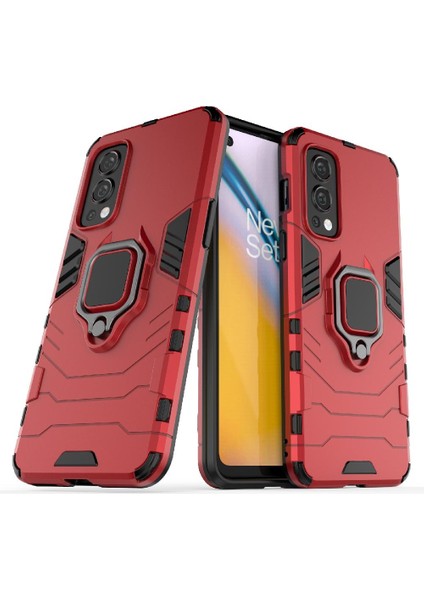 Oneplus Nord 2 5g Için Kılıf 360 &deg; Dönen Halka Askeri Damla Koruma (Yurt Dışından) modelleri