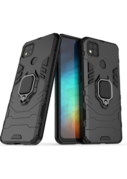 Xiaomi Redmi 9c Için Kılıf 360 &deg; Dönen Halka Darbeye Kapak Kickstand Damla (Yurt Dışından)