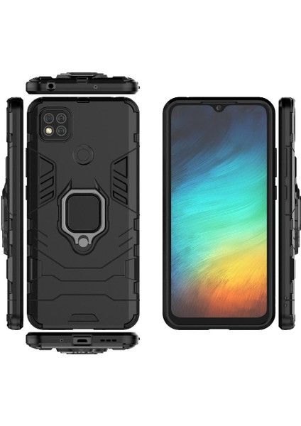 Xiaomi Redmi 9c Için Kılıf 360 &deg; Dönen Halka Darbeye Kapak Kickstand Damla (Yurt Dışından) fırsatları