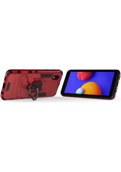 Samsung Galaxy A01 Çekirdek Darbeye Kapak Için Kılıf Kickstand Askeri Damla (Yurt Dışından) fiyatları
