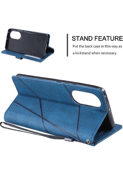 Bdt Shop Oppo A78 5g Için Kılıf Cüzdan Flip Folio Kart Tutucu Kickstand Manyetik Pu (Yurt Dışından)