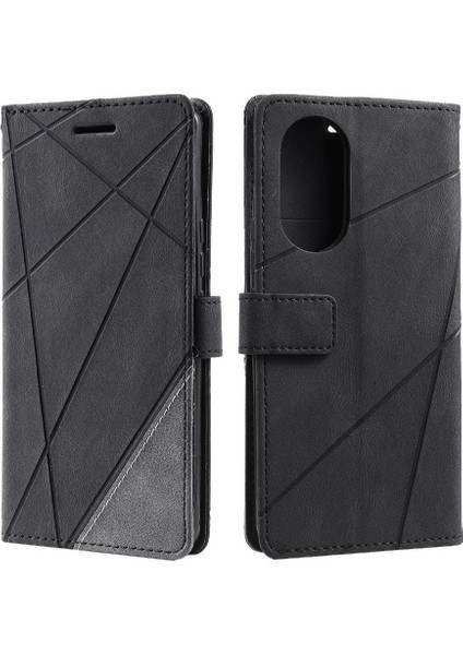 Oppo A78 5g Için Kılıf Cüzdan Flip Folio Kart Tutucu Kickstand Manyetik Pu (Yurt Dışından)