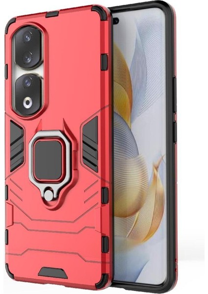 Onur Için Kılıf 90 Pro 5g 360 &deg; Dönen Halka Kickstand Darbeye Kapak Damla (Yurt Dışından)