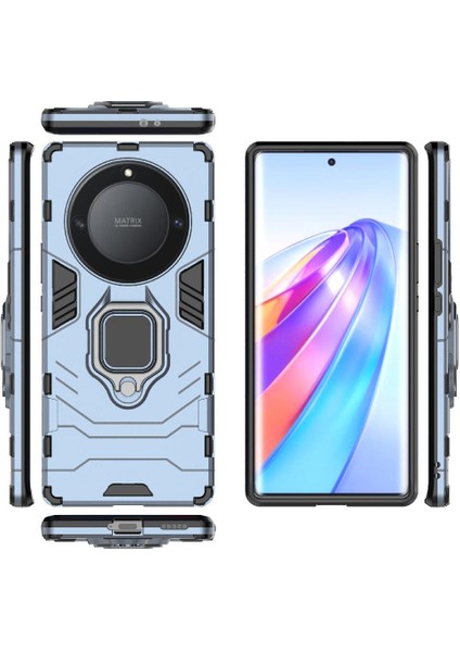 Onur Için Kılıf Sihirli 5 Lite 5g Darbeye Kapak 360 &deg; Dönen Halka Askeri (Yurt Dışından) fiyatları