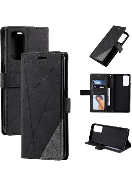 Oppo Case 5 Pro 5g Pu Deri Manyetik Darbeye Cüzdan Flip Için Kılıf (Yurt Dışından)