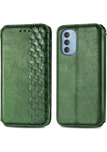 Motorola Moto G51 Moda Tasarım Cüzdan Fonksiyonu Için Kılıf Kapak Kılıfı (Yurt Dışından)