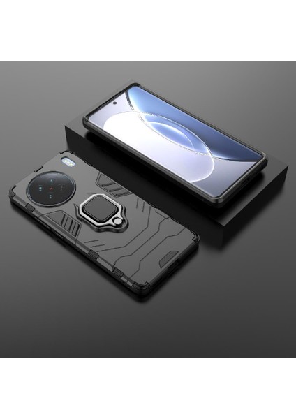 Vıvo X90 5g Için Kılıf 360 &deg; Dönen Halka Darbeye Kapak Kickstand Askeri (Yurt Dışından) fırsatları