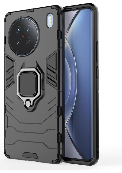 Vıvo X90 5g Için Kılıf 360 &deg; Dönen Halka Darbeye Kapak Kickstand Askeri (Yurt Dışından) indirimleri