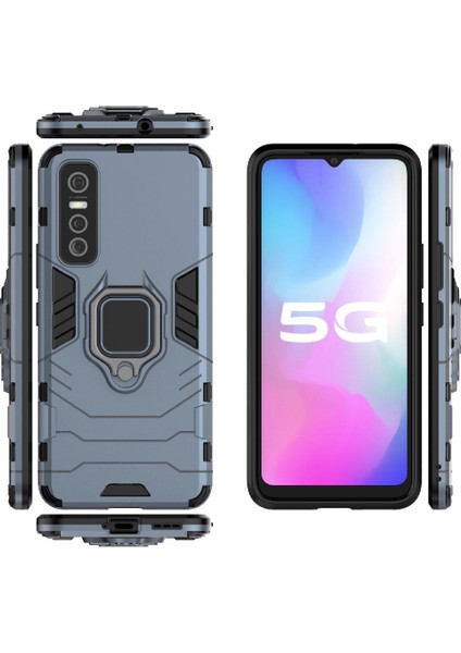 Vıvo Y73S Kickstand Darbeye Kapak Askeri Damla Koruma Için Kılıf (Yurt Dışından) fırsatları