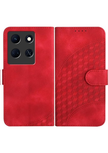 Infinix Not 30 5g Için Kılıf Pu Deri Kapak Çevirin Darbeye Deri Kılıf (Yurt Dışından)