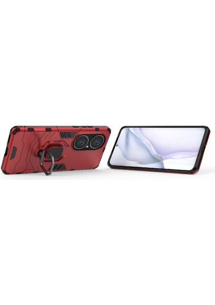 Huawei P50 Askeri Damla Koruma 360 &deg; Dönen Halka Darbeye Dayanıklı (Yurt Dışından)