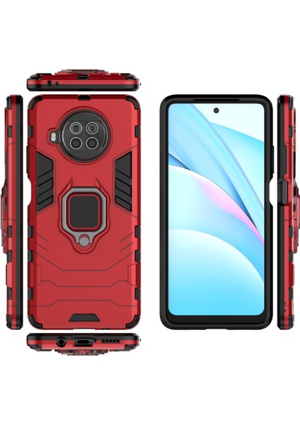 Xiaomi 10T Lıte Için Kickstand Darbeye Kapak Askeri Bırak Yüzük (Yurt Dışından) modelleri