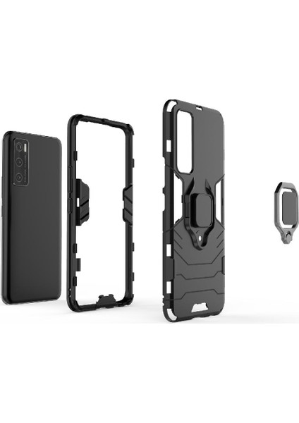Vıvo V20 Se Kickstand Darbeye Kapak Için Kılıf Askeri Damla Koruma (Yurt Dışından) fiyatları