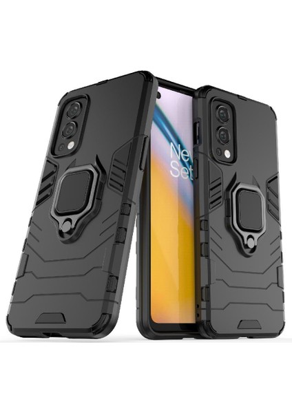 Oneplus Nord 2 5g Için Kılıf 360 &deg; Dönen Halka Askeri Damla Koruma (Yurt Dışından)