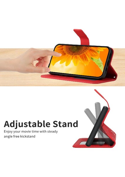 Uzun Bir Kart Yuvası Standı ile Xiaomi 14 Deri Cüzdan Için Kılıf (Yurt Dışından)