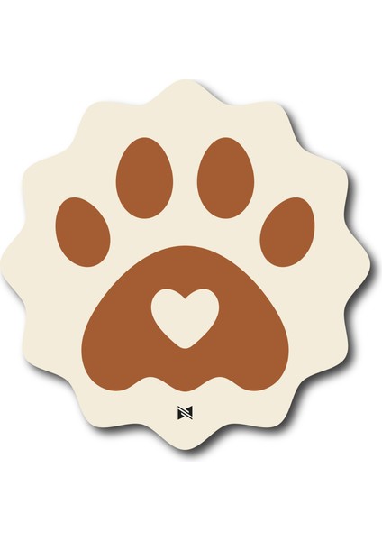 Paw Love Pati - 10X10 cm Mıknatıslı Evrensel Tak Çıkar Dekoratif Aksesuar