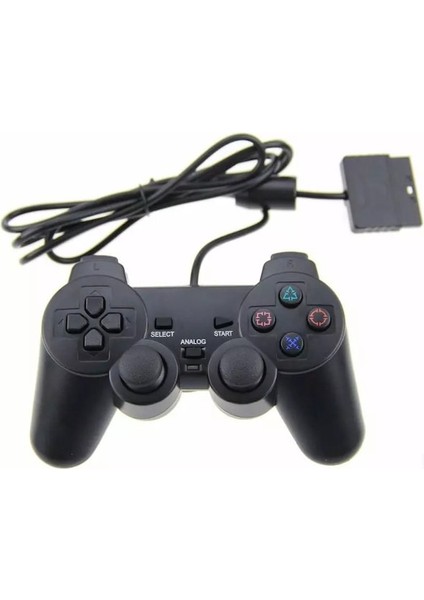 Yeşil Kablolu Bağlantı Gamepad Çift Titreşim Oyun Denetleyicisi Kolu Ps2 Tablet Pc Akıllı Tv Kutusu Için Uygun (Yurt Dışından)