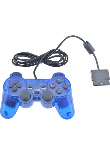 Yeşil Kablolu Bağlantı Gamepad Çift Titreşim Oyun Denetleyicisi Kolu Ps2 Tablet Pc Akıllı Tv Kutusu Için Uygun (Yurt Dışından)