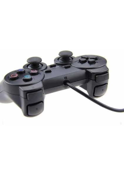 Yeşil Kablolu Bağlantı Gamepad Çift Titreşim Oyun Denetleyicisi Kolu Ps2 Tablet Pc Akıllı Tv Kutusu Için Uygun (Yurt Dışından)