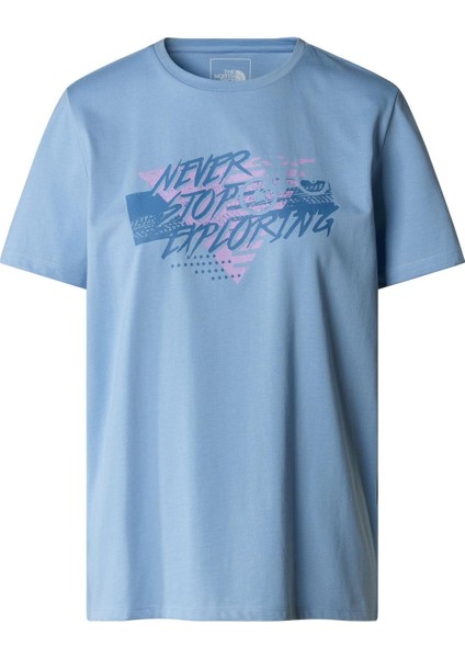 W Foundatıon Traces Graphıc Tee Bayan T-Shirt NF0A882UQEO1