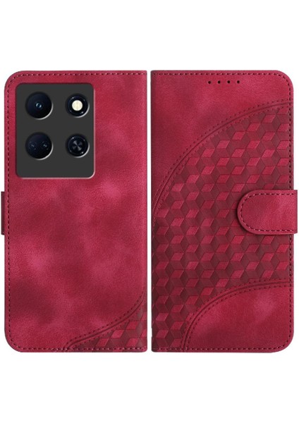 Infinix Not 30 5g Için Kılıf Pu Deri Kapak Çevirin Darbeye Deri Kılıf (Yurt Dışından)
