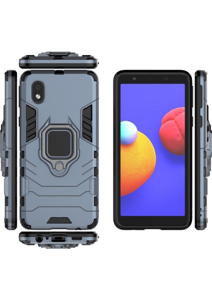 Samsung Galaxy A01 Çekirdek Darbeye Kapak Için Kılıf Kickstand Askeri Damla (Yurt Dışından) modelleri