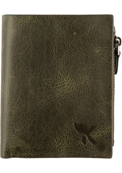 Hakiki Deri Erkek Cüzdan Crazy Yeşil C257-07