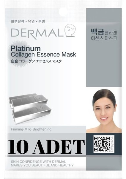10'lu Platinum Özlü Tek Kullanımlık Cilt Bakım Maskeleri