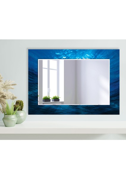 Soyut Desenli Temperli Cam Duvar Aynası modelleri