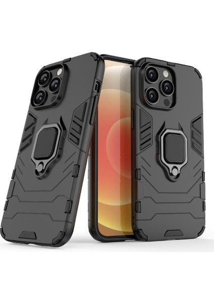 IPHONE 14 Için Kılıf Pro Max 360 &deg; Dönen Halka Kickstand Darbeye Kapak (Yurt Dışından)
