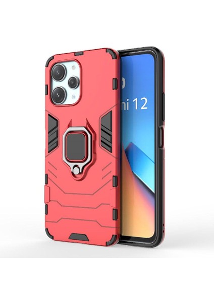 Xiaomi Redmi Için 12 4g Askeri Damla Koruma Darbeye Kapak Halkası (Yurt Dışından)