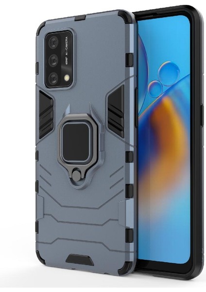 Oppo A74 4g Kickstand Darbeye Kapak Askeri Damla Koruma Için Kılıf (Yurt Dışından) modelleri