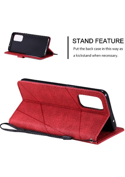 Oppo Case 5 4g/5g Kart Tutucu Için Kickstand Manyetik Cüzdan Flip Pu (Yurt Dışından)