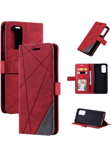 Oppo Case 5 4g/5g Kart Tutucu Için Kickstand Manyetik Cüzdan Flip Pu (Yurt Dışından)