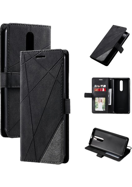 Oppo F11 Pro Darbeye Pu Deri Kart Tutucu Kickstand Cüzdan Için Kılıf (Yurt Dışından)