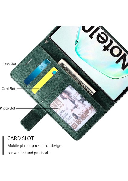 Samsung Galaxy Not 10 Için Kılıf Cüzdan Flip Folio Kart Tutucu Kickstand Pu (Yurt Dışından) modelleri