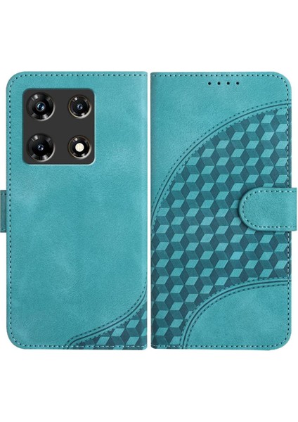 Infinix Not 30 Pro Için Kılıf Darbeye Deri Kılıf Pu Deri Kapak Çevirin (Yurt Dışından)