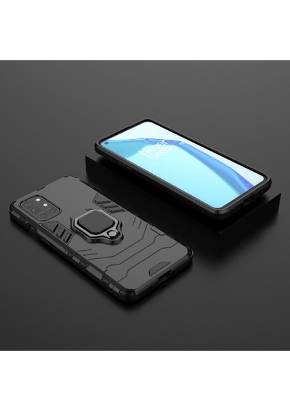 Oneplus 9r Kickstand Için Kılıf 360 &deg; Dönen Halka Darbeye Kapak Askeri (Yurt Dışından) modelleri